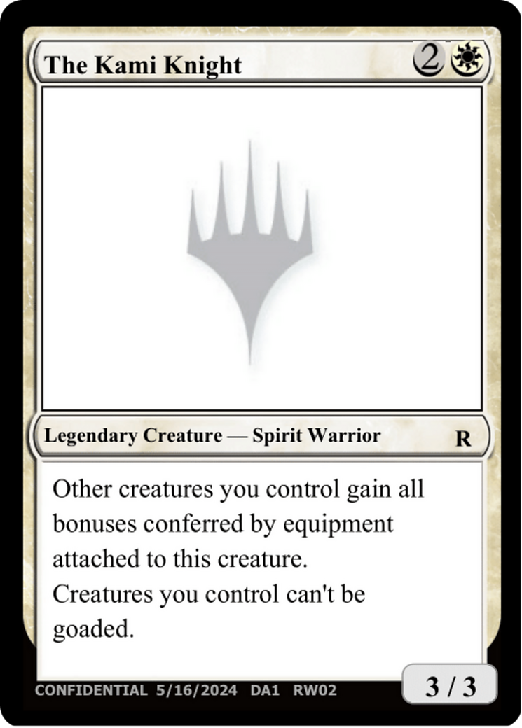 The Kami Knight (UNK-RW02C) [Unknown Event]