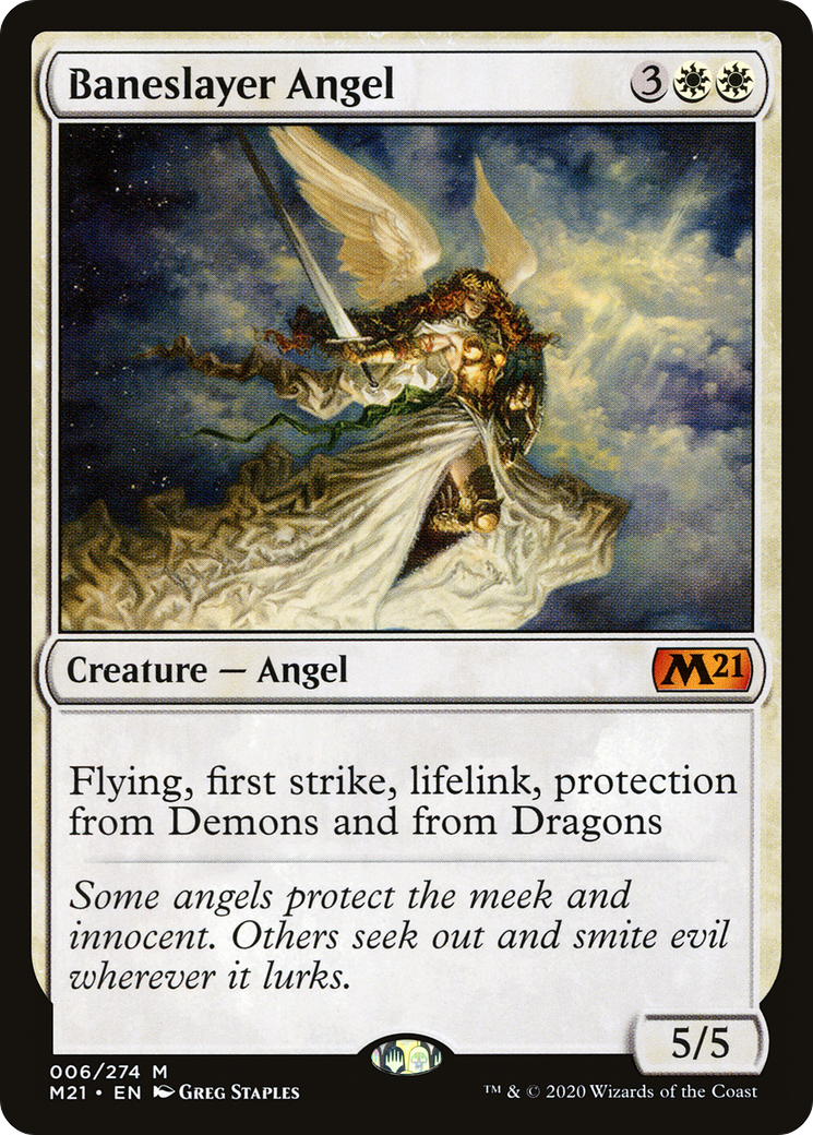 Baneslayer Angel (M21-006) [Core Set 2021] Foil