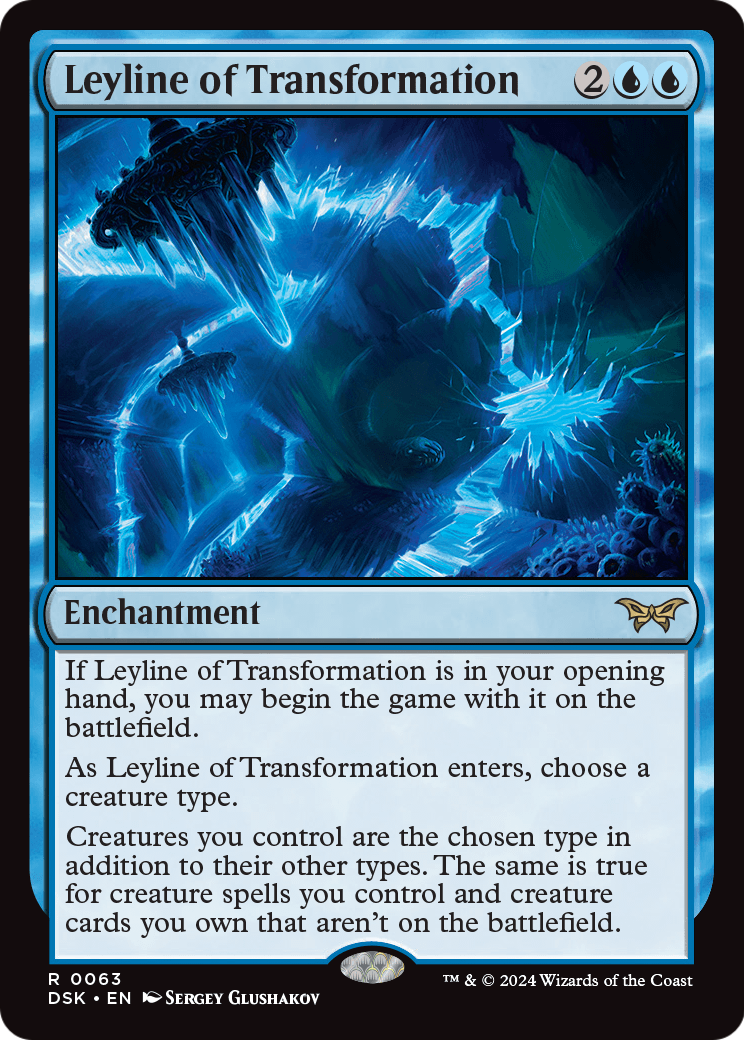 Leyline of Transformation (DSK-063) [Duskmourn: House of Horror] Foil