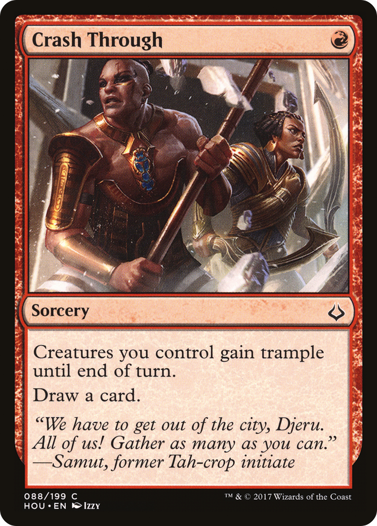 Crash Through (HOU-088) [Hour of Devastation] Foil