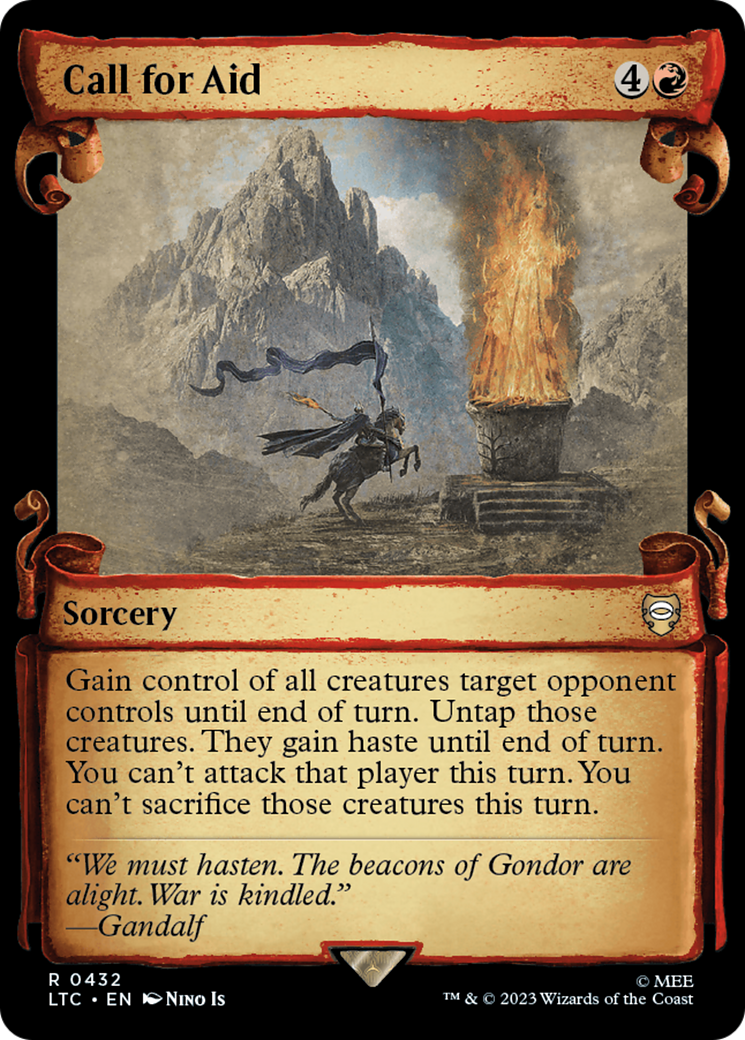 Call for Aid (Showcase Scrolls) (LTC-432) [Tales of Middle-earth Commander]