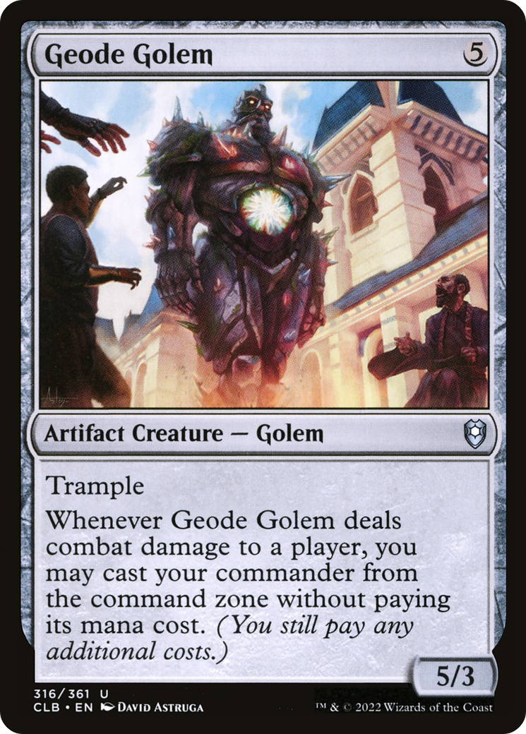 Geode Golem (CLB-316) [Commander Legends: Battle for Baldur's Gate] Foil