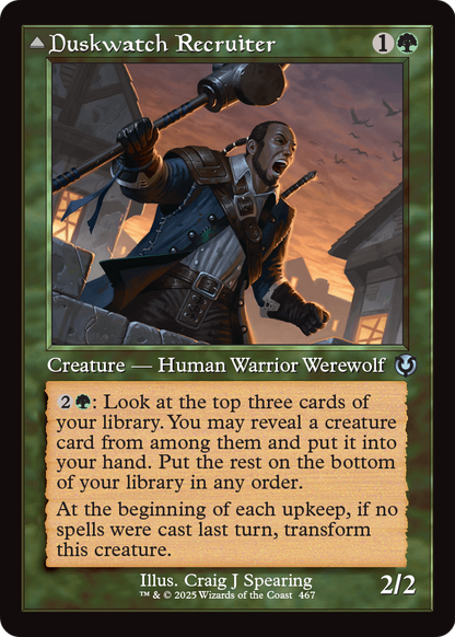 Duskwatch Recruiter (Retro Frame) (INR-467) [Innistrad Remastered] Foil
