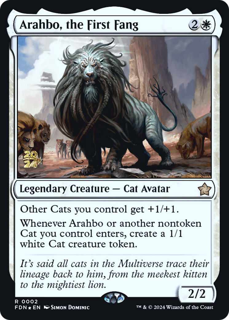Arahbo, the First Fang (PRE-002) [Foundations Promos] Foil