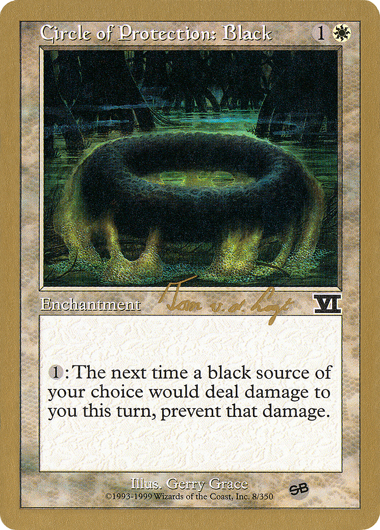 Circle of Protection: Black - 2000 Tom van de Logt (6ED) (SB) [World Championship Decks 2000]