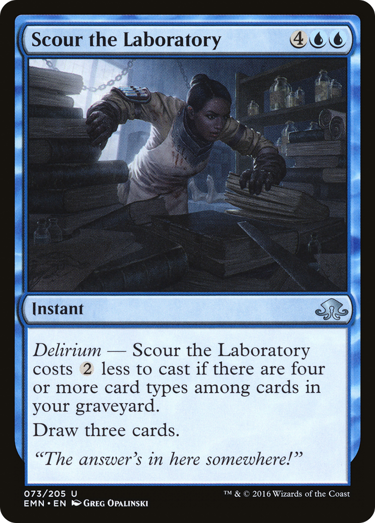 Scour the Laboratory (EMN-073) [Eldritch Moon] Foil