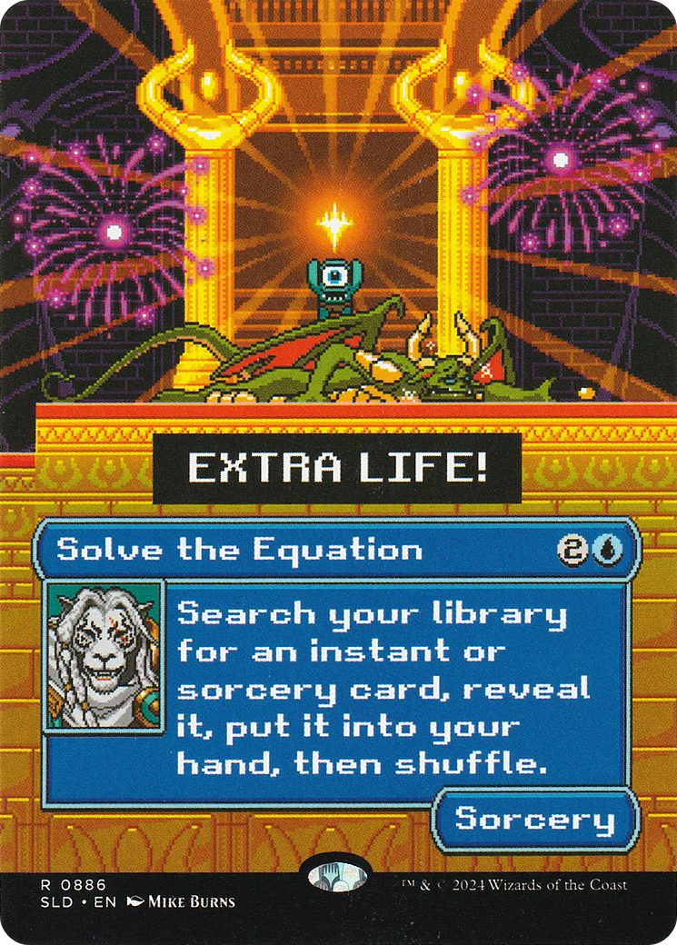 Solve the Equation (SLD-886) (Rainbow Foil) (Borderless) [Secret Lair Drop] Foil