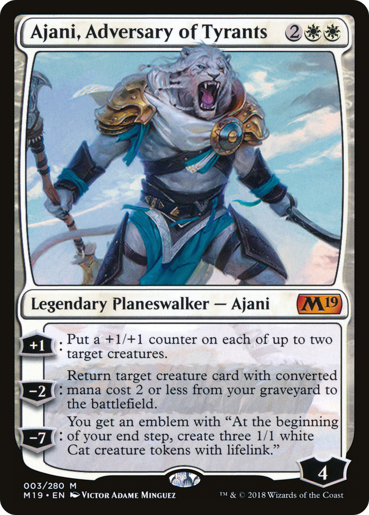 Ajani, Adversary of Tyrants (M19-003) [Core Set 2019]