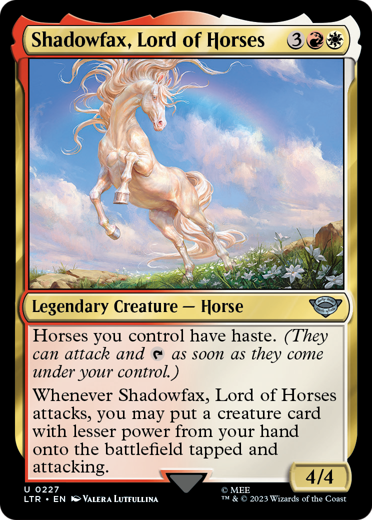 Shadowfax, Lord of Horses (LTR-227) [The Lord of the Rings: Tales of Middle-earth]