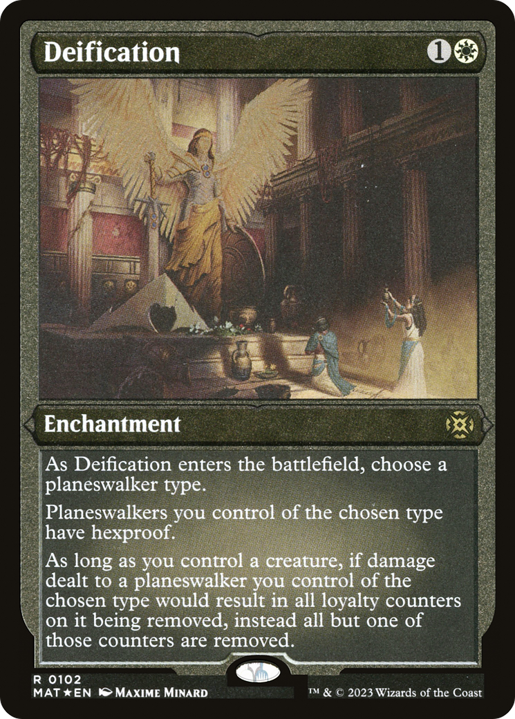 Deification (Foil Etched) (MAT-102) [March of the Machine: The Aftermath] Foil