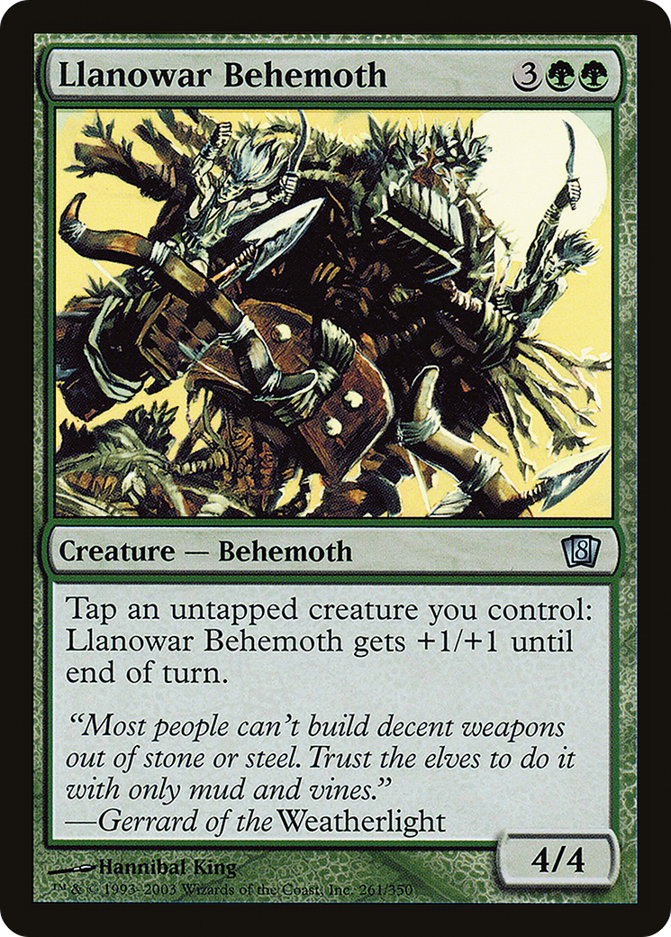 Llanowar Behemoth (8ED-261) [8th Edition]
