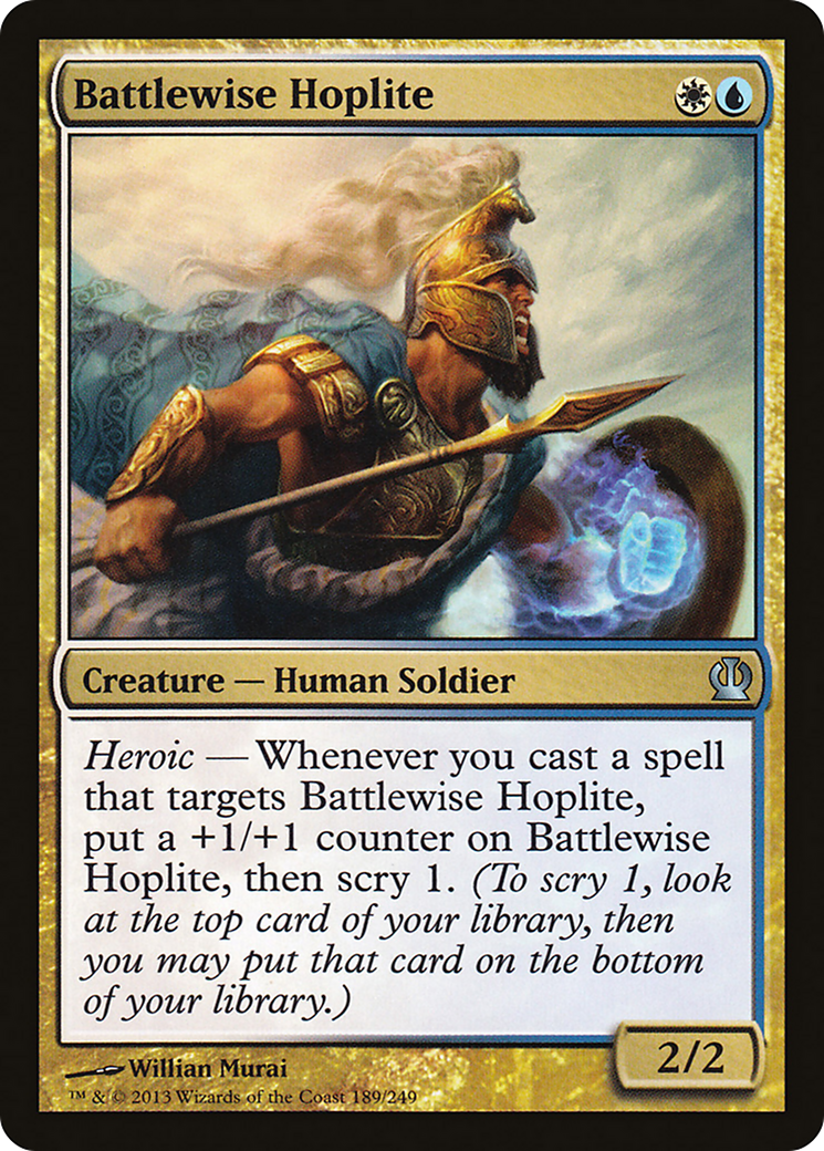 Battlewise Hoplite (THS-189) [Theros]