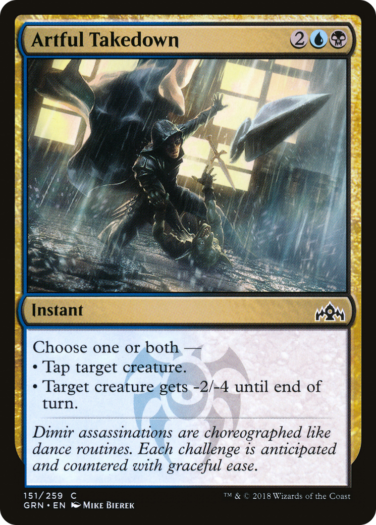 Artful Takedown (GRN-151) [Guilds of Ravnica] Foil