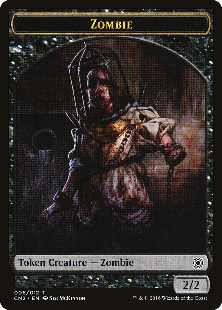 Zombie Token (CN2-006) [Conspiracy: Take the Crown Tokens]