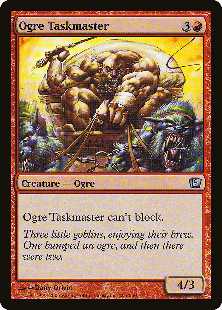 Ogre Taskmaster (9ED-205) [9th Edition] Foil