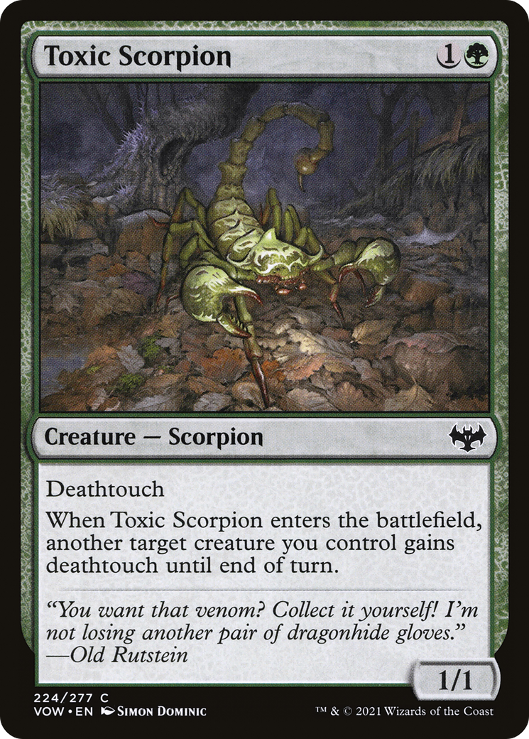 Toxic Scorpion (VOW-224) [Innistrad: Crimson Vow]