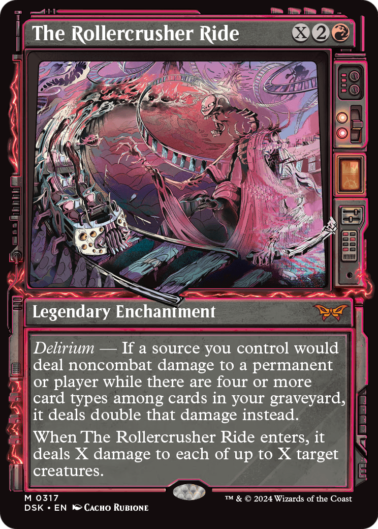 The Rollercrusher Ride (Showcase) (DSK-317) [Duskmourn: House of Horror] Foil