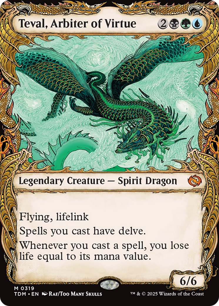 Teval, Arbiter of Virtue (Showcase) (TDM-319) [Tarkir: Dragonstorm]