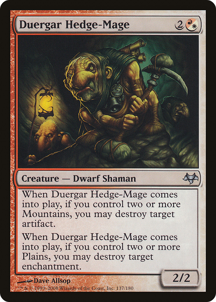 Duergar Hedge-Mage (EVE-137) [Eventide] Foil
