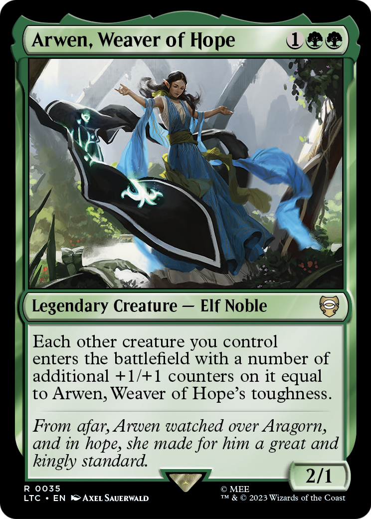 Arwen, Weaver of Hope (LTC-035) [Tales of Middle-earth Commander]