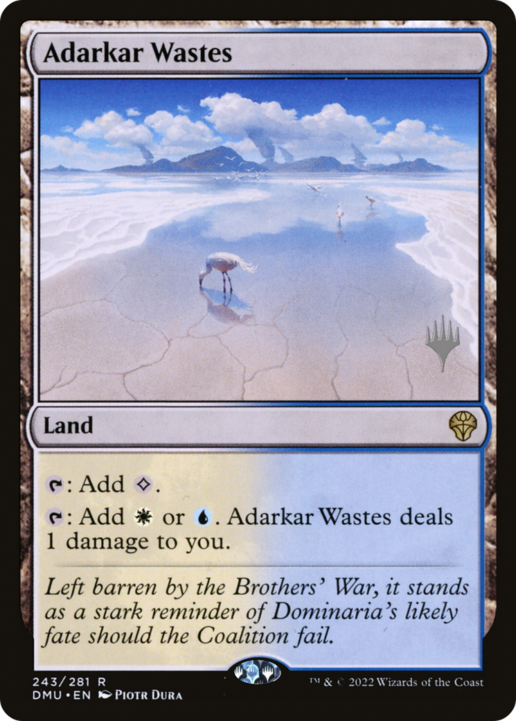 Adarkar Wastes (PPDMU-243) [Promo Pack: Dominaria United Promos] Foil