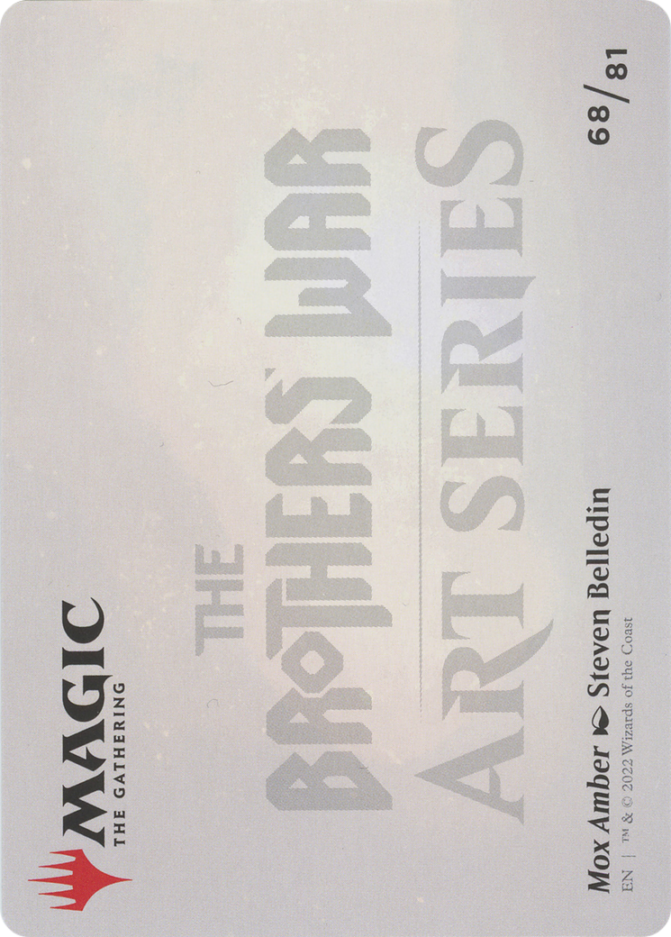 Mox Amber // Mox Amber (ABRO-068) (Borderless) [The Brothers' War Art Series]