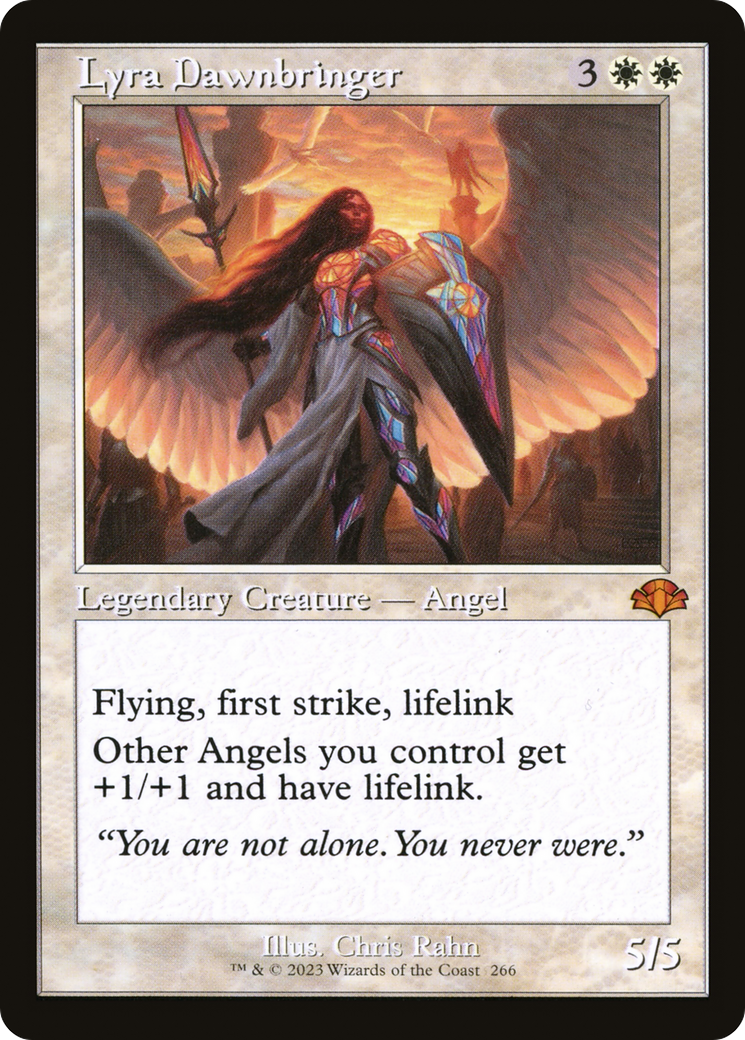 Lyra Dawnbringer (Retro Frame) (DMR-266) [Dominaria Remastered] Foil