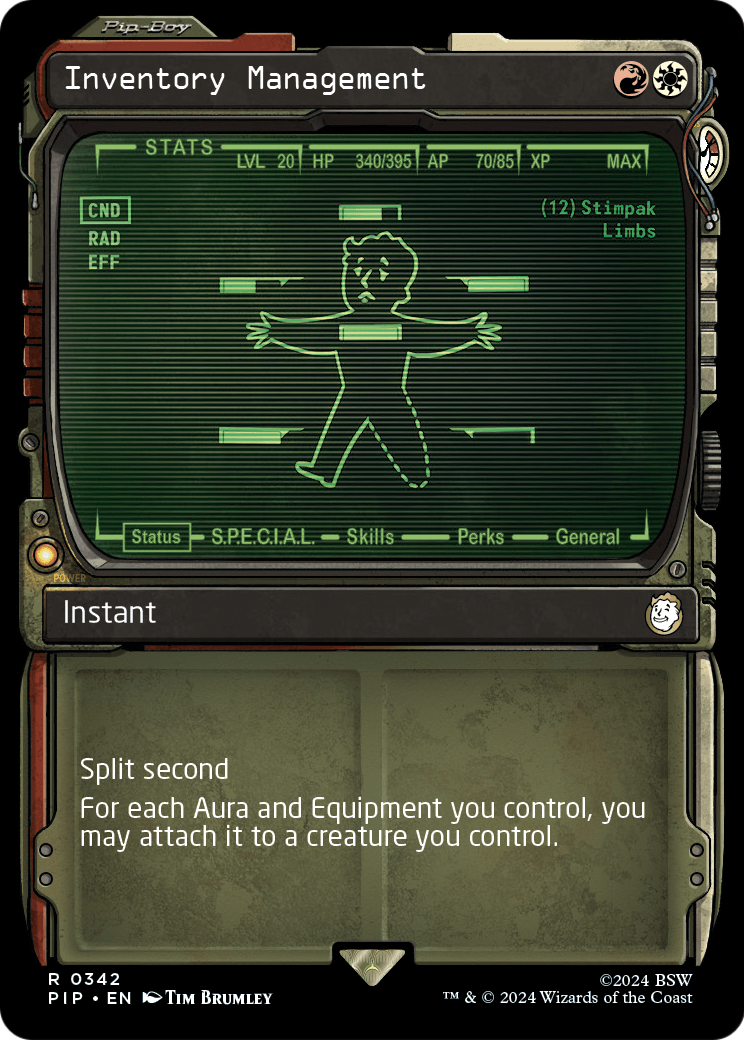 Inventory Management (Showcase) (PIP-342) [Fallout] Foil