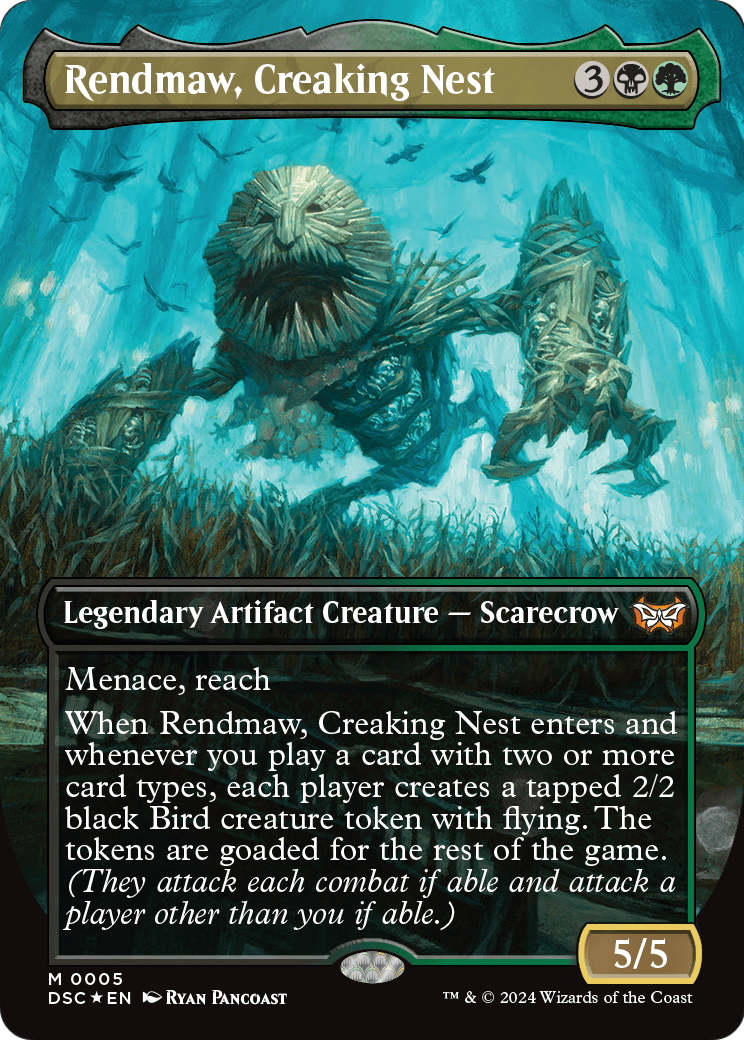 Rendmaw, Creaking Nest (Borderless) (DSC-005) [Duskmourn: House of Horror Commander]