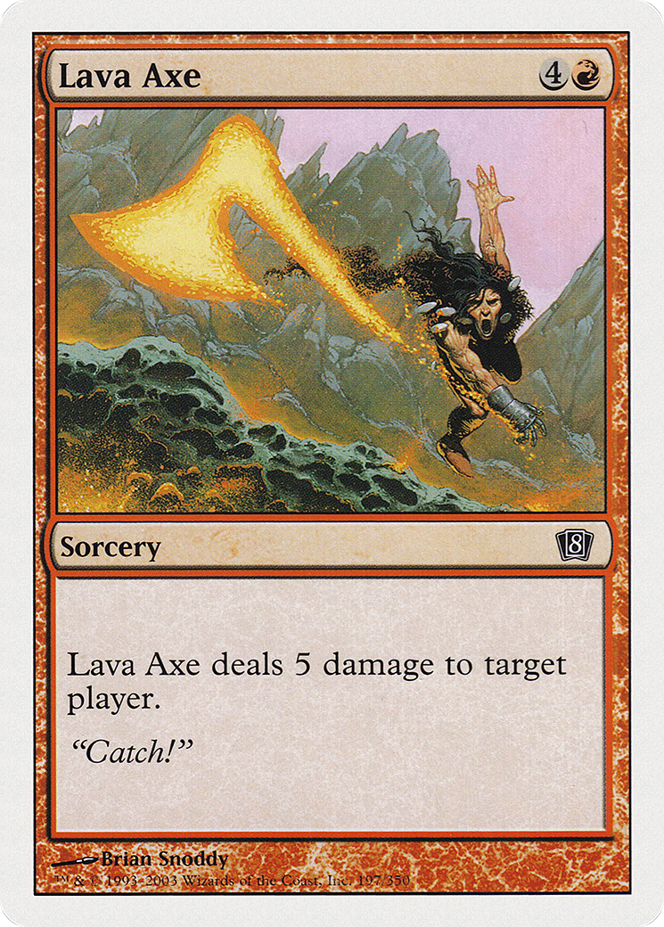 Lava Axe (8ED-197) [8th Edition]