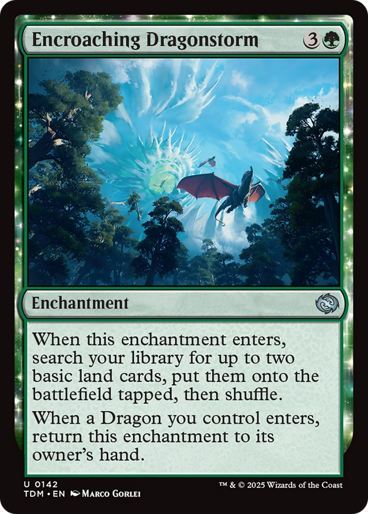 Encroaching Dragonstorm (TDM-142) [Tarkir: Dragonstorm] Foil