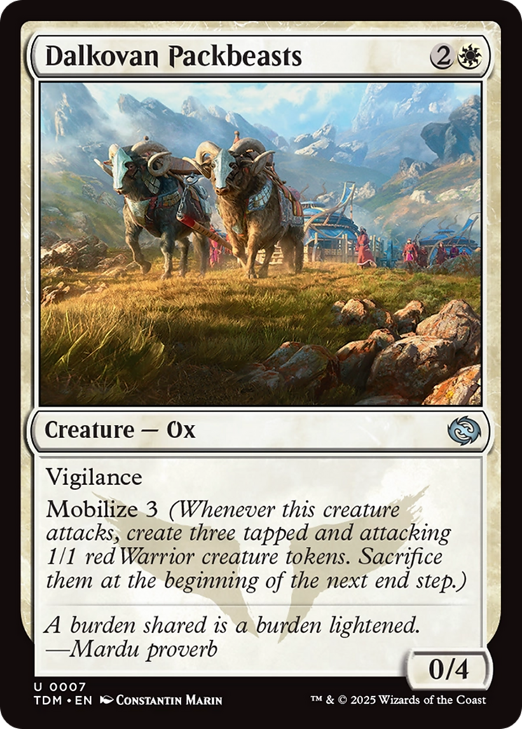 Dalkovan Packbeasts (TDM-007) [Tarkir: Dragonstorm]