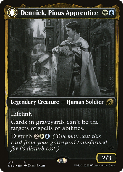 Dennick, Pious Apprentice (DBL-217) [Innistrad: Double Feature]
