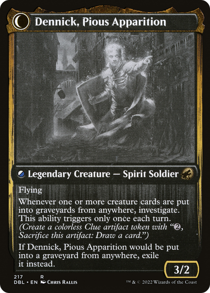 Dennick, Pious Apprentice (DBL-217) [Innistrad: Double Feature]
