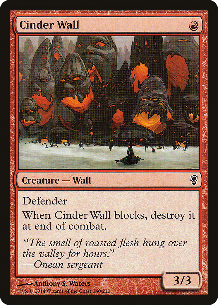 Cinder Wall (CNS-140) [Conspiracy] Foil