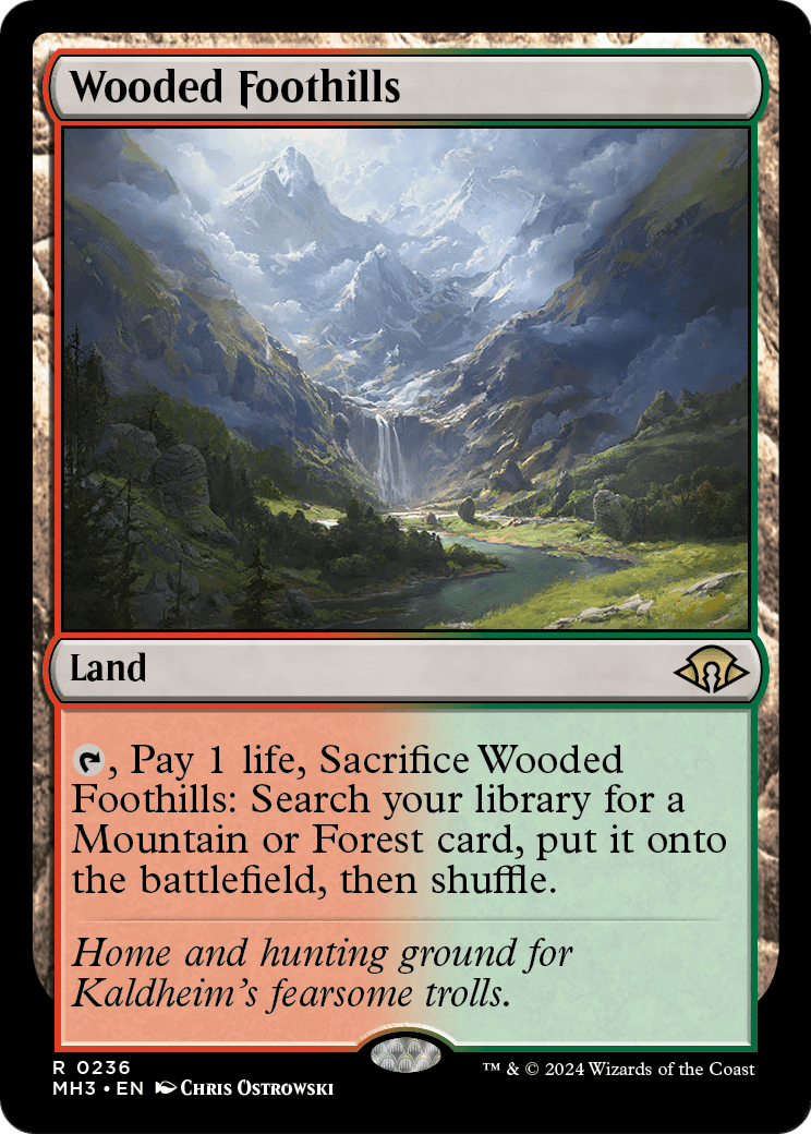 Wooded Foothills (MH3-236) [Modern Horizons 3] Foil