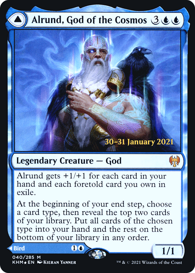 Alrund, God of the Cosmos (PRE-40S) [Kaldheim Promos] Foil