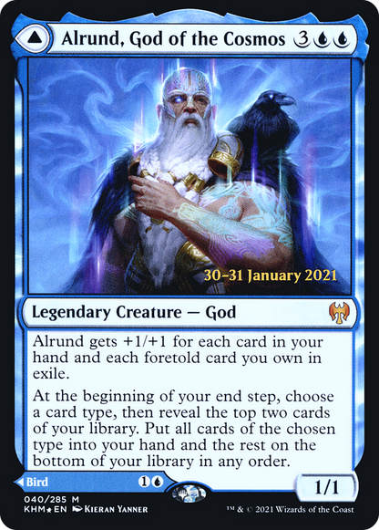 Alrund, God of the Cosmos (PRE-40S) [Kaldheim Promos] Foil