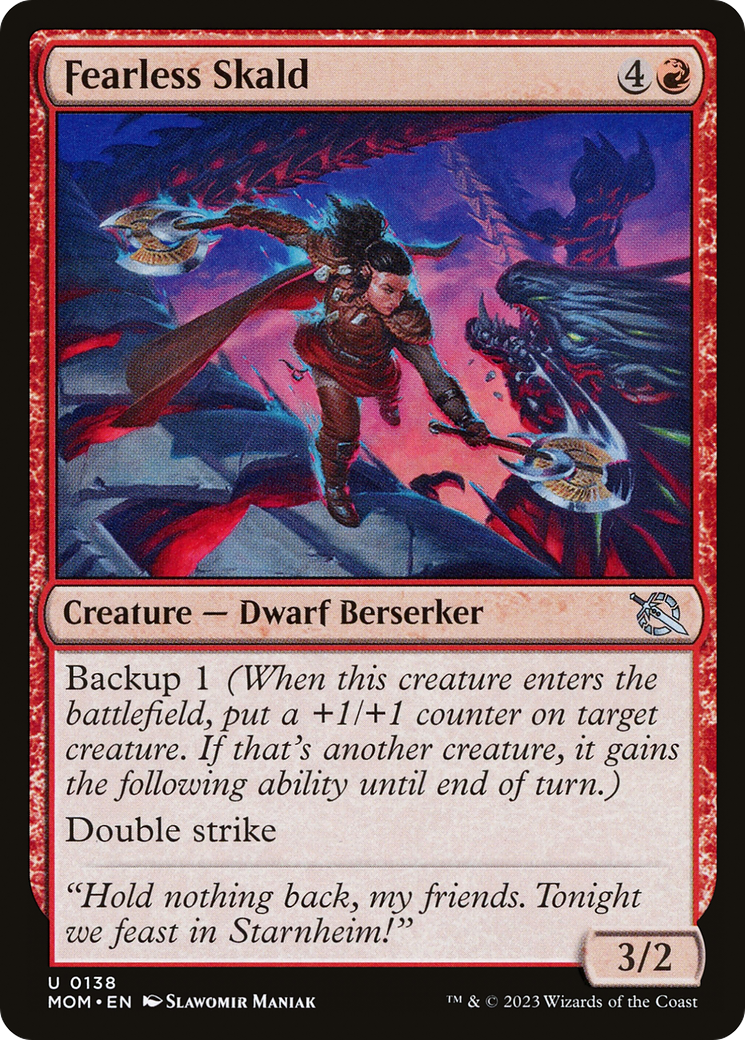 Fearless Skald (MOM-138) [March of the Machine] Foil