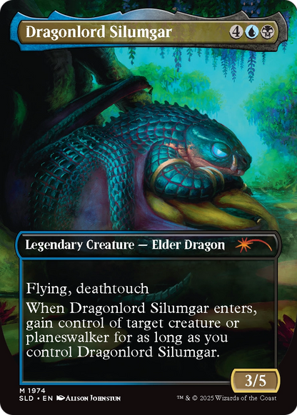 Dragonlord Silumgar // Dragonlord Silumgar (SLD-1974) (Borderless) [Secret Lair Drop] Foil