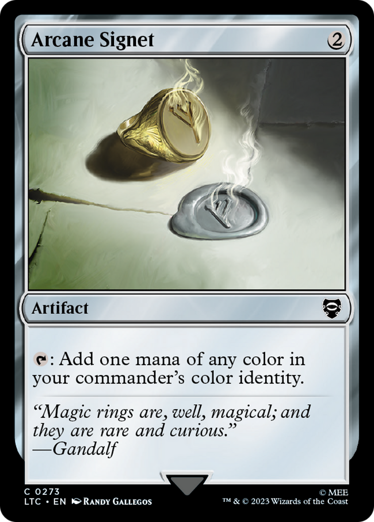 Arcane Signet (LTC-273) [Tales of Middle-earth Commander]