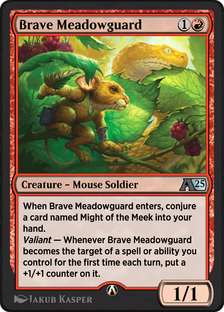 Brave Meadowguard (YBLB-013) [Alchemy: Bloomburrow]