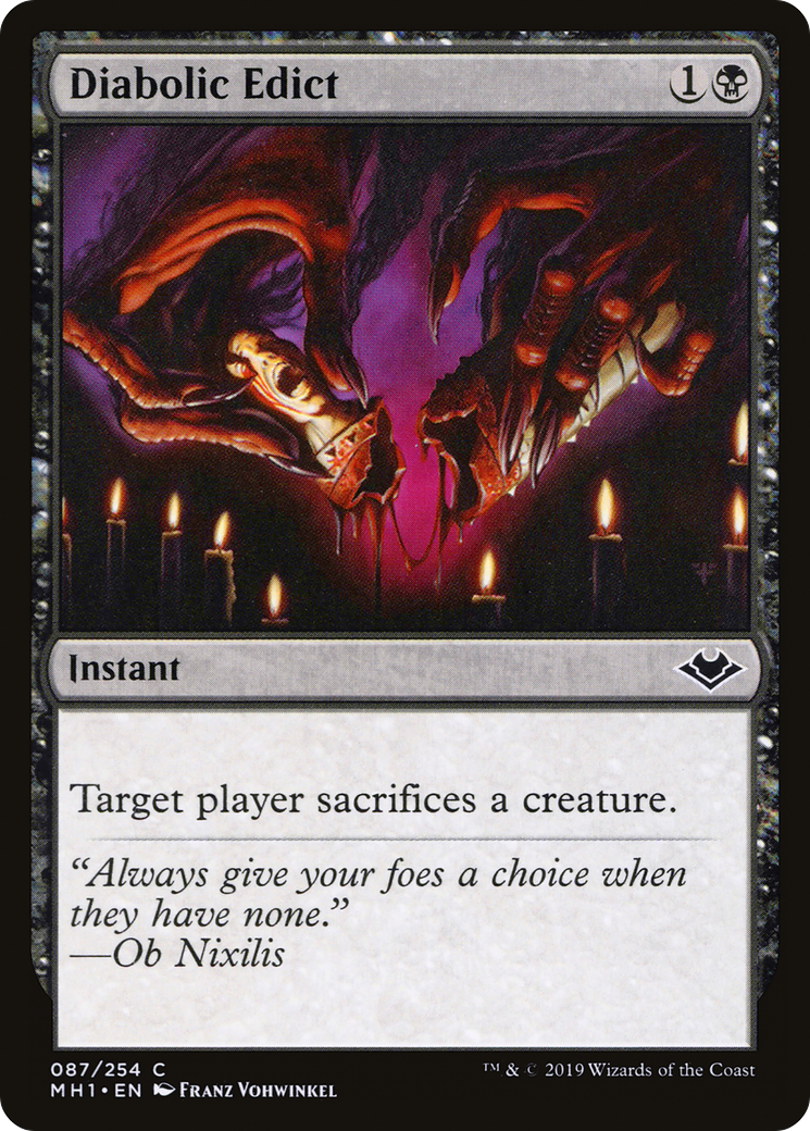 Diabolic Edict (MH1-087) [Modern Horizons] Foil