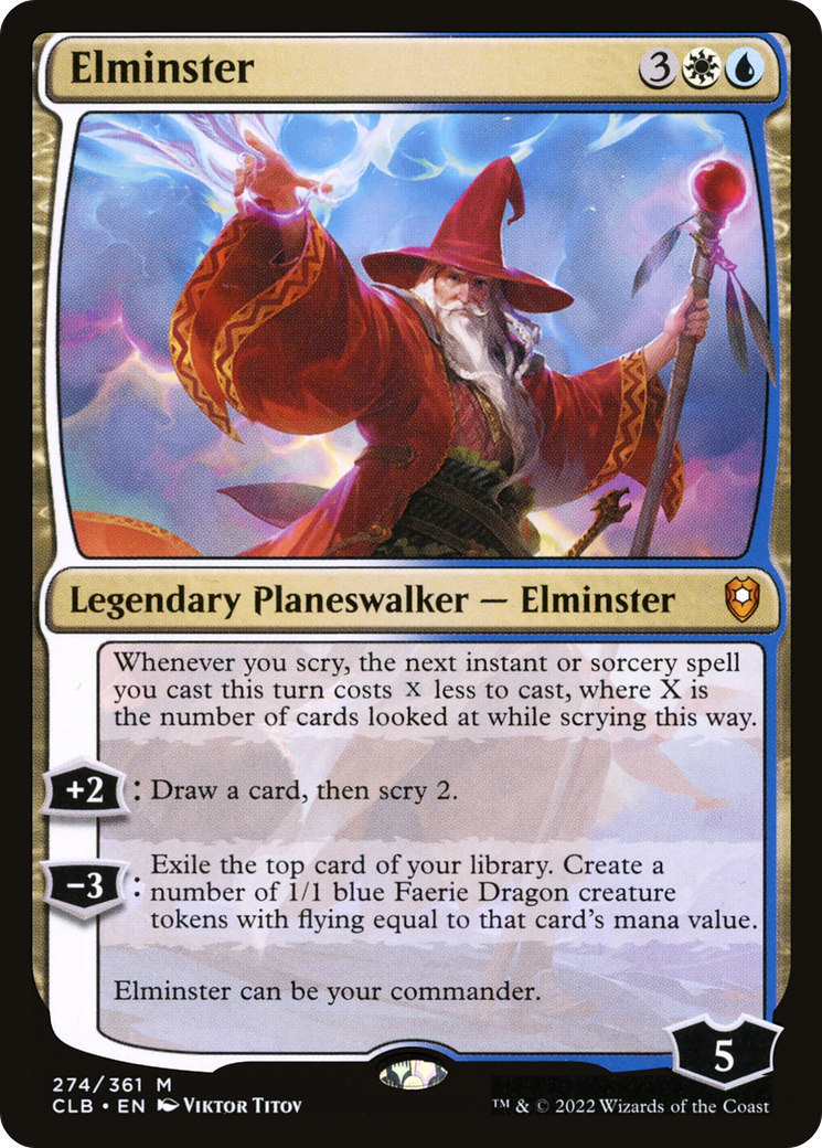 Elminster (CLB-274) [Commander Legends: Battle for Baldur's Gate] Foil