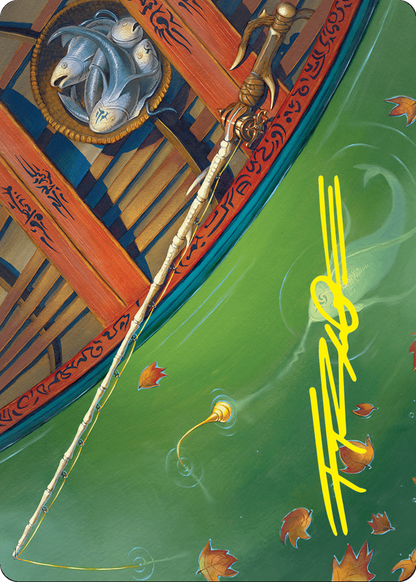 Fishing Pole // Fishing Pole (AFDN-018) (Borderless) [Foundations Art Series] Foil