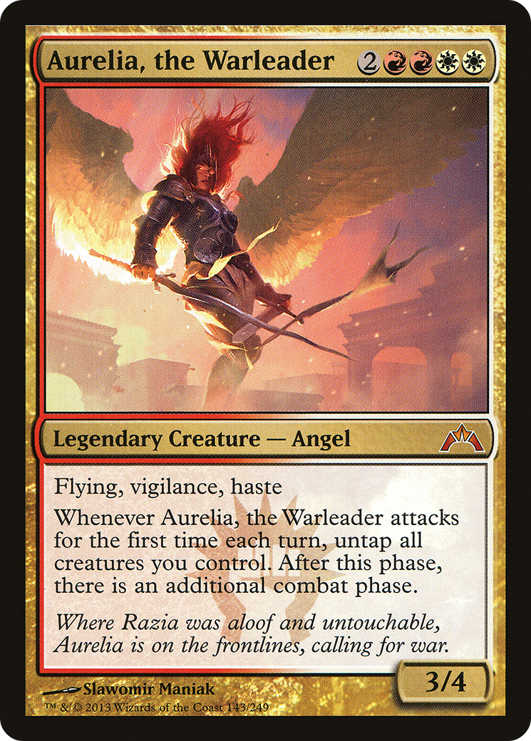 Aurelia, the Warleader (GTC-143) [Gatecrash] Foil