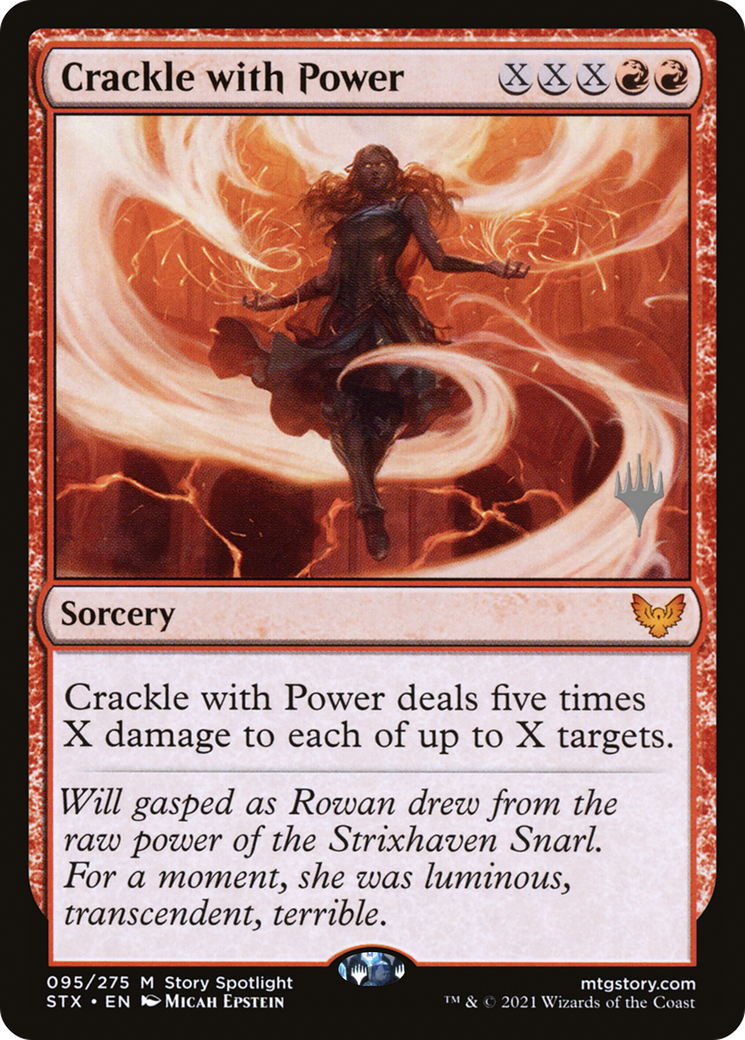 Crackle with Power (PPSTX-95P) [Promo Pack: Strixhaven: School of Mages Promos]