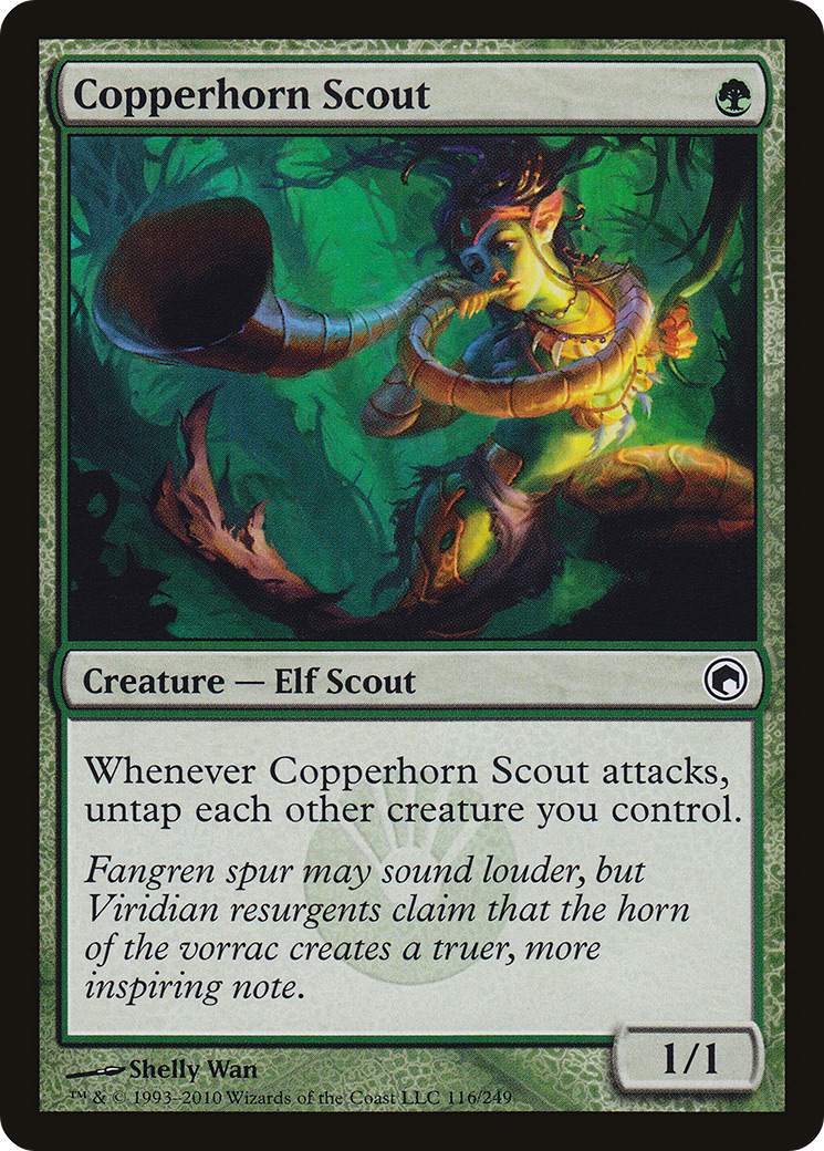 Copperhorn Scout (SOM-116) [Scars of Mirrodin] Foil