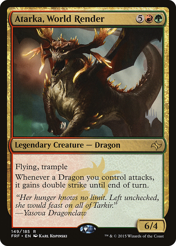 Atarka, World Render (PPM21-149) [Promo Pack: Fate Reforged Promos]