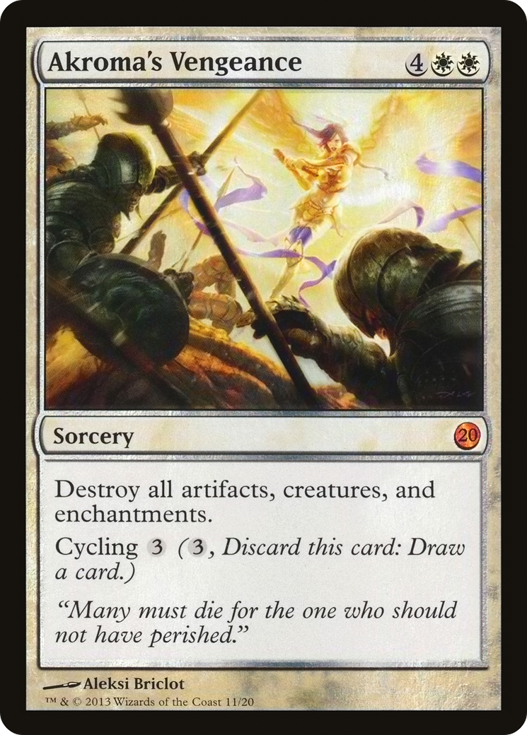Akroma's Vengeance (V13-011) [From the Vault: Twenty] Foil